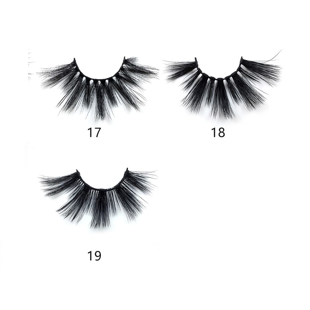Thick Long Dramatic Wispy Cross 3D Soft Mink Hair Eyelashes Extension 25mm Lashes False Eyelashes