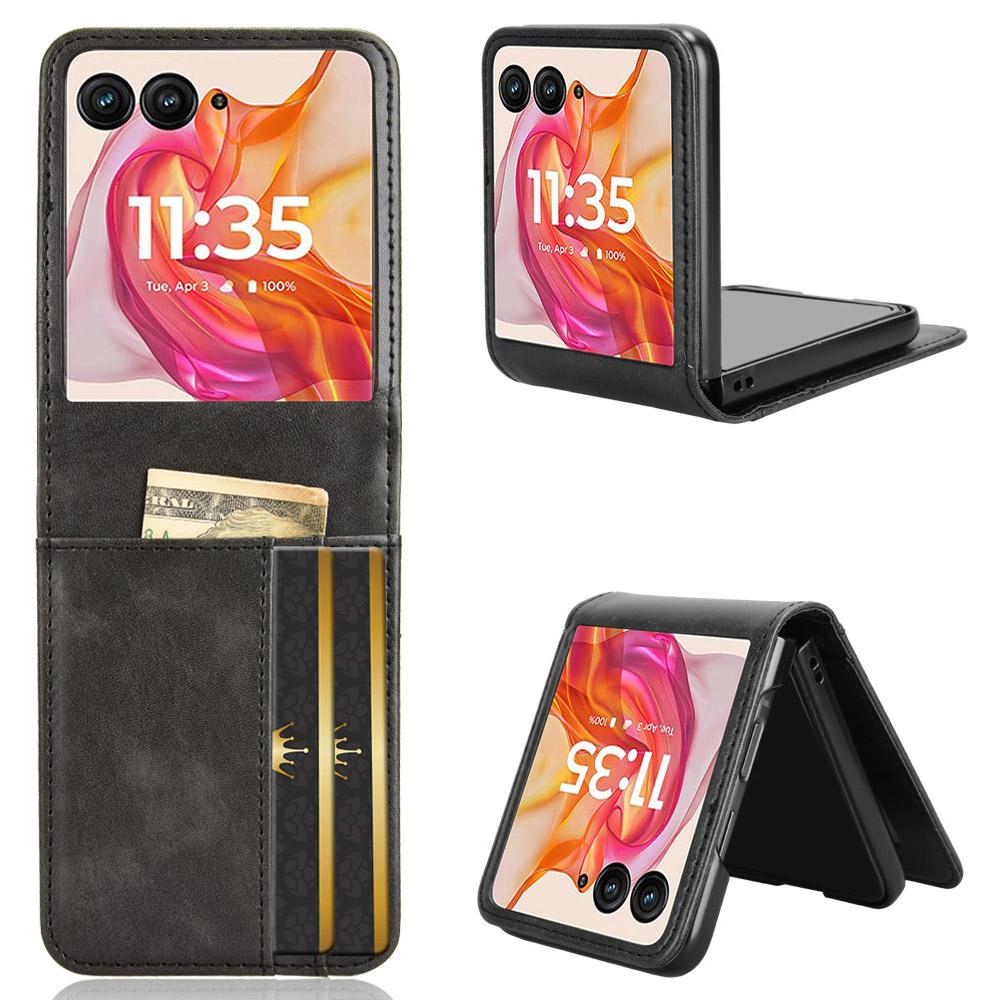 For Motorola Razr 50 Ultra 5G Wallet Case Shockproof Leather Phone Cover