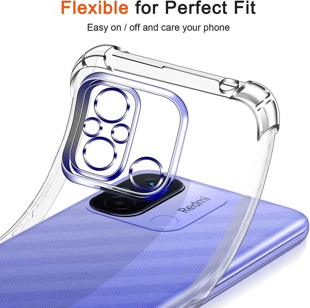 Ultra thin Clear Silicone Shockproof Soft TPU Case For Xiaomi Redmi 13C 12C Note 12 11 10 Pro 12S 11E 11T 11S 10S 10A 10C Coque