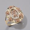 Vintage Inlaid White CZ Rose Flower Women's Ring Ethnic Gold Color Hand Carving Mom Daily Wear Party Jewelry Anniversary Gift 5