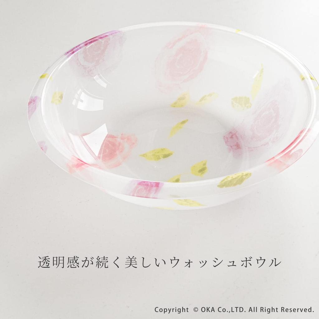 OKA Washbowl Tree Bird (White) Diameter 31cm Regina Acrylic