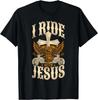 2025 new model Follow Jesus He Is The Way Christian Motorcycle Gospel r T-Shirt Graph T Shirts Mens Clothing Customizable Ropa H