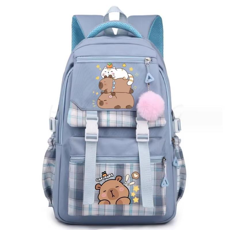 Backpack Lovely Capybara Print Women Laptop