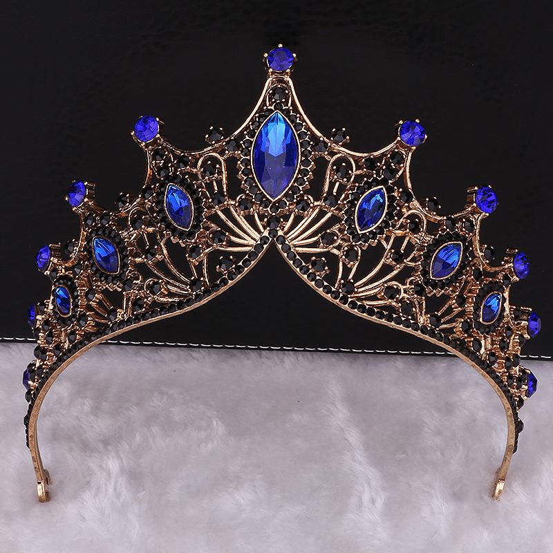 Bridal Crown Tiara Princess Birthday Rhinestone Crown Atmospheric Wedding Dress Accessories