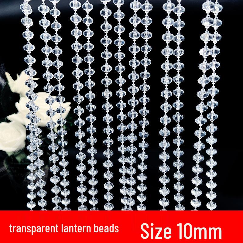 11mm UFO Disc Acrylic Beaded Curtain for Wedding Décor, Ceiling Hanging, and Aisle Runner.