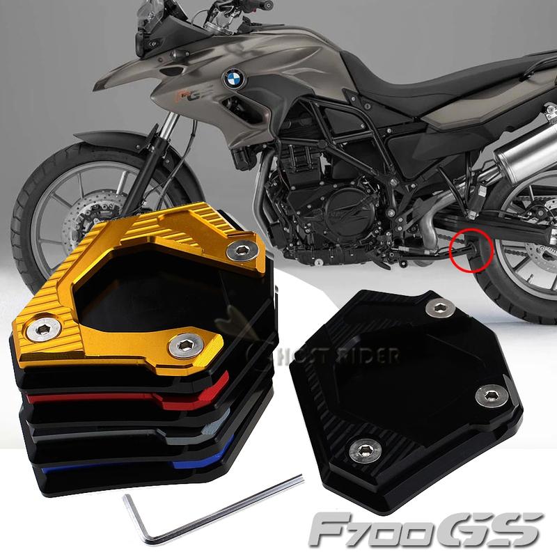 For BMW F700GS 2013 2014 2015 2016 2017 F700 GS Motorcycle CNC Aluminum Side Kickstand Stand Extension Support Plate