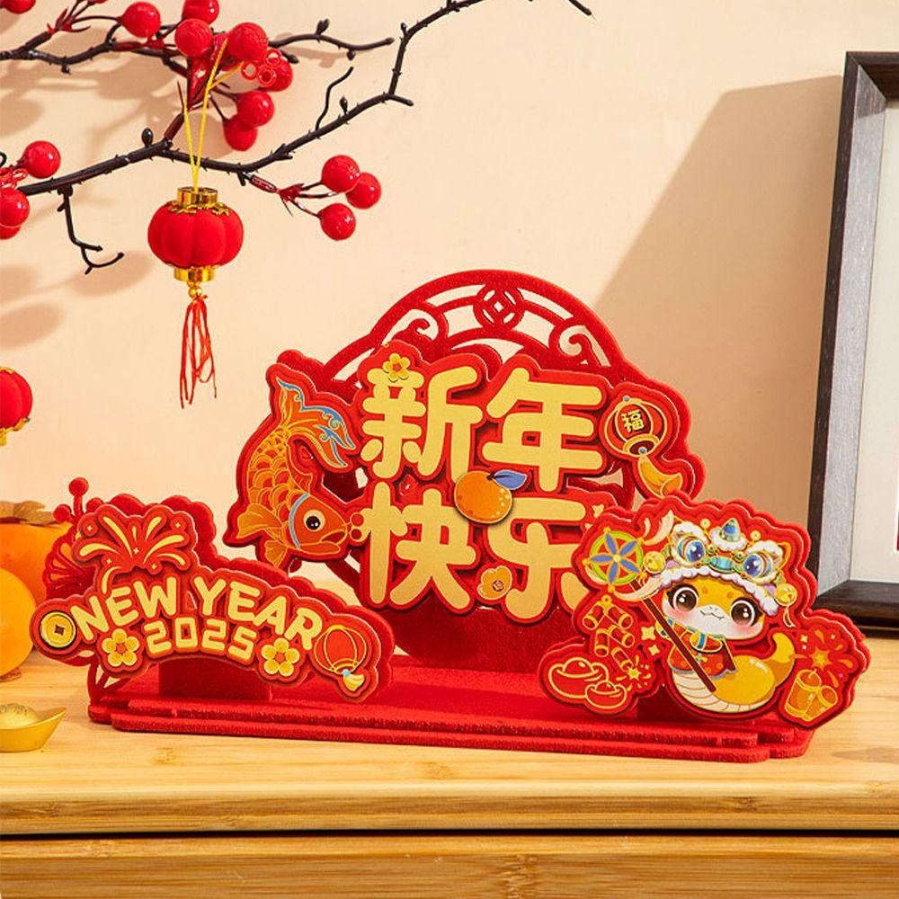 Chinese Style 2025 Snake Year Desktop Ornament Traditional Spring Festival Supplies  New Year Gift