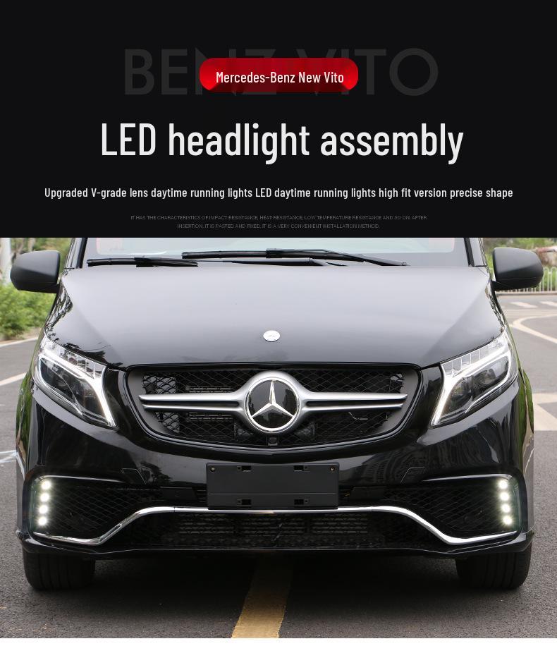 Compatible LED Headlight for Mercedes-Benz VITO 16-19 V-Class Models