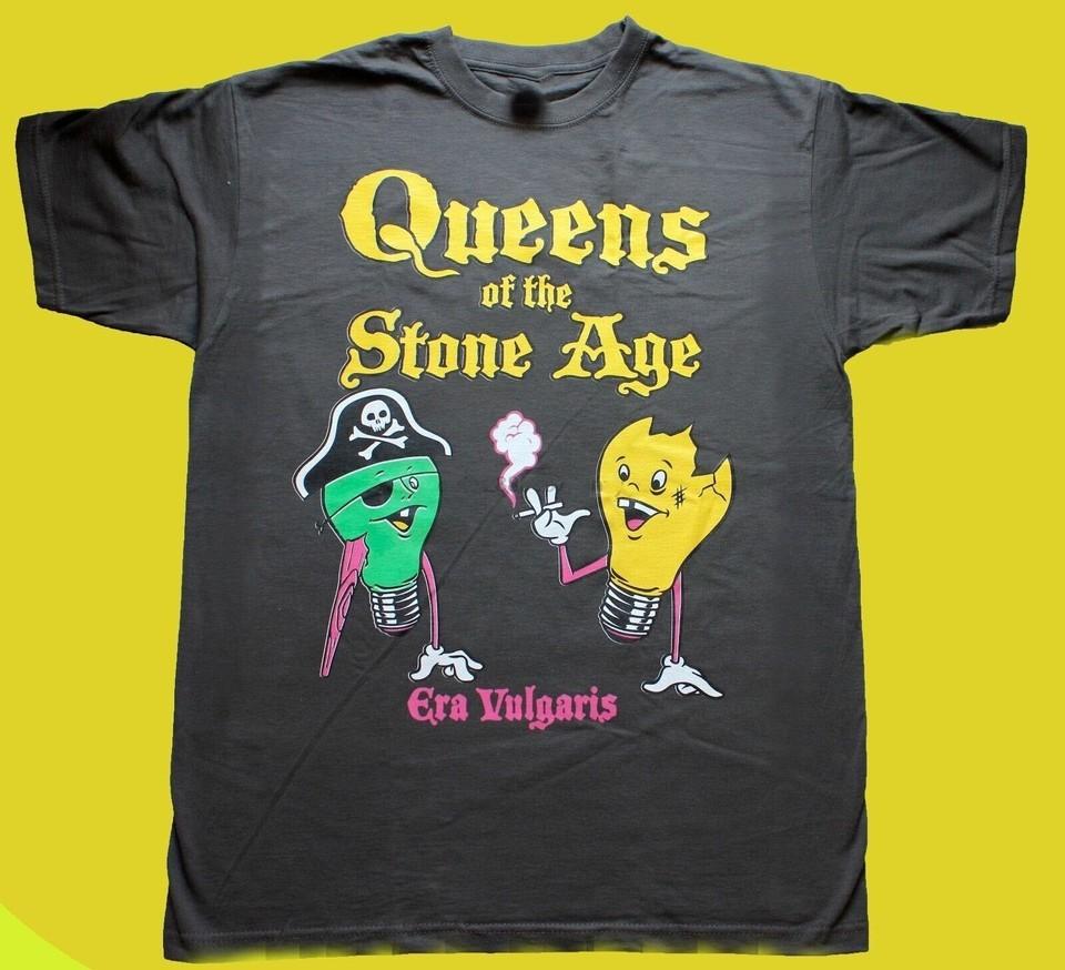 VTG QUEENS OF THE STONE AGE ERA VULGARIS Shirt Black Unisex S-234XL E1334 Unisex T-Shirt M