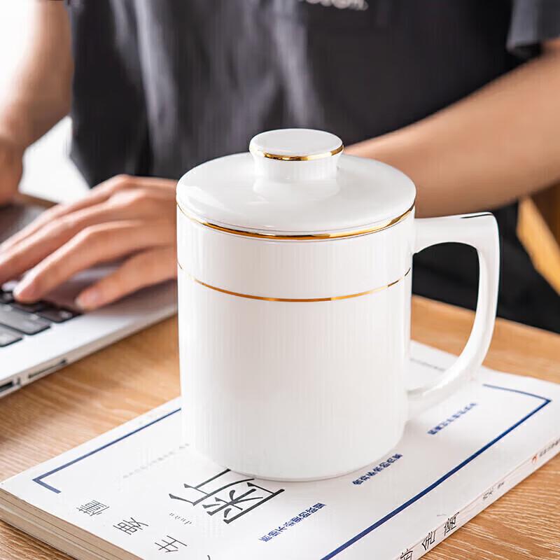 WEIMINGNUO Gold-Painted Ceramic Tea Cup Set