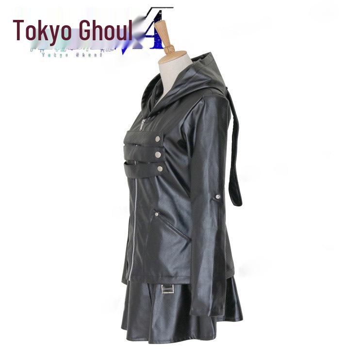 Tokyo Ghoul Kaneki Ken & Touka Kirishima Fan-made Battle Suit School Uniform Cosplay Costume