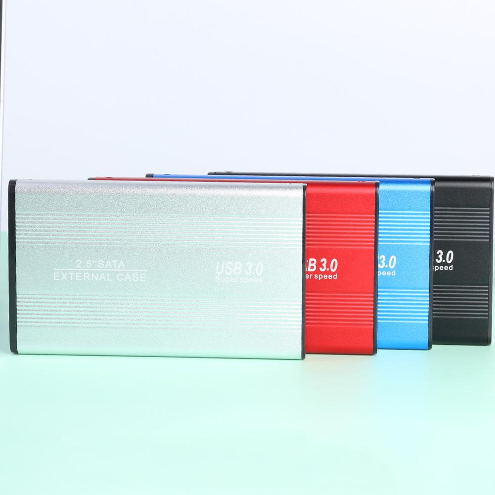 USB 3.0 Hard Disk Enclosure Aluminum Alloy 2.5 inch SATA HDD SSD Mobile Case Box for Office Caring Computer Supplies