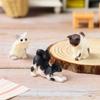 Resina Criativa Desenho Animado Fofo Simulação Animal Gato Enfeites Micro Paisagem