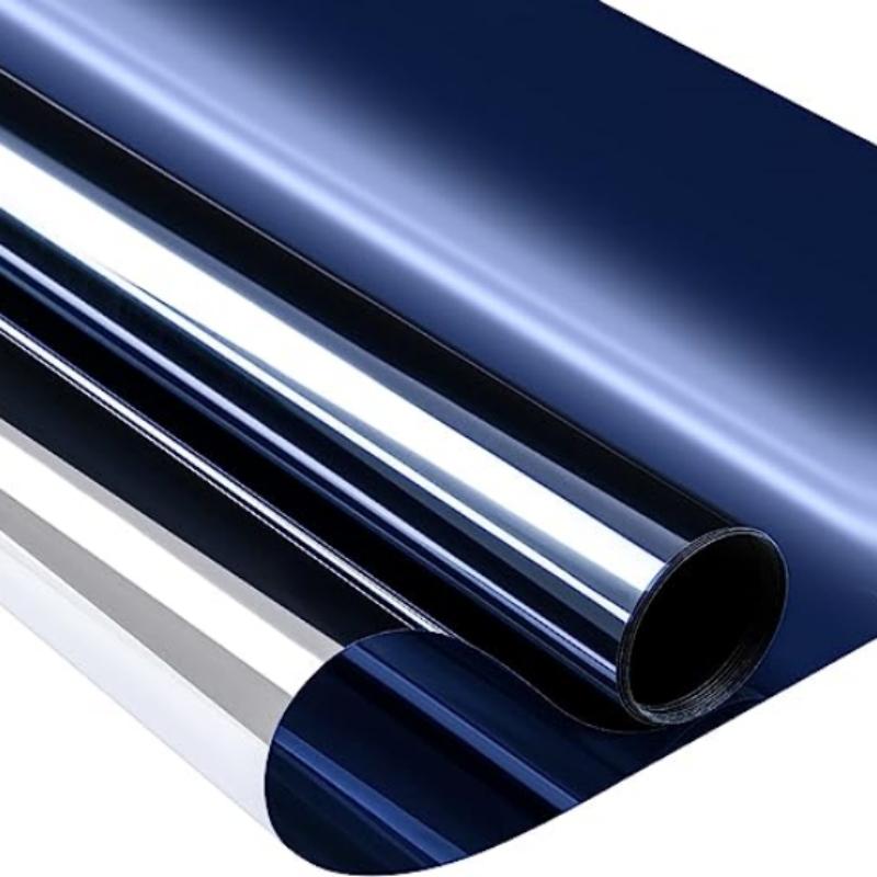 

Оконная пленка для конфиденциальности, одностороннее зеркало, дневное, солнцезащитное, светоотражающее, статическое, анти-УФ, контроль тепла, тонировка для окон для дома 0.9x5M