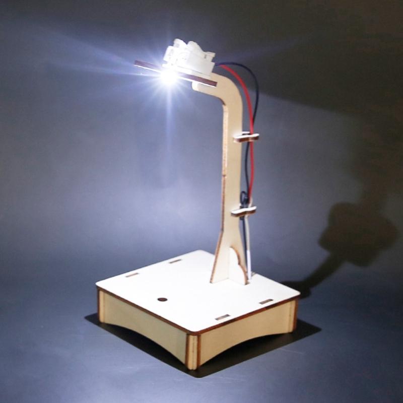 Hands On Physics Learning Set Wooden Assembly Voice Operated Desk Lamp For School And Home Encouraging Imagination
