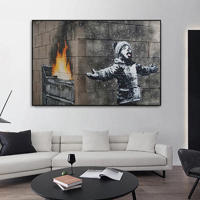 Banksy Street Graffiti Artwork Canvas Paintings Modern Pop Wall Art Poster and Print Pictures for Living Room Cuadros Home Decor