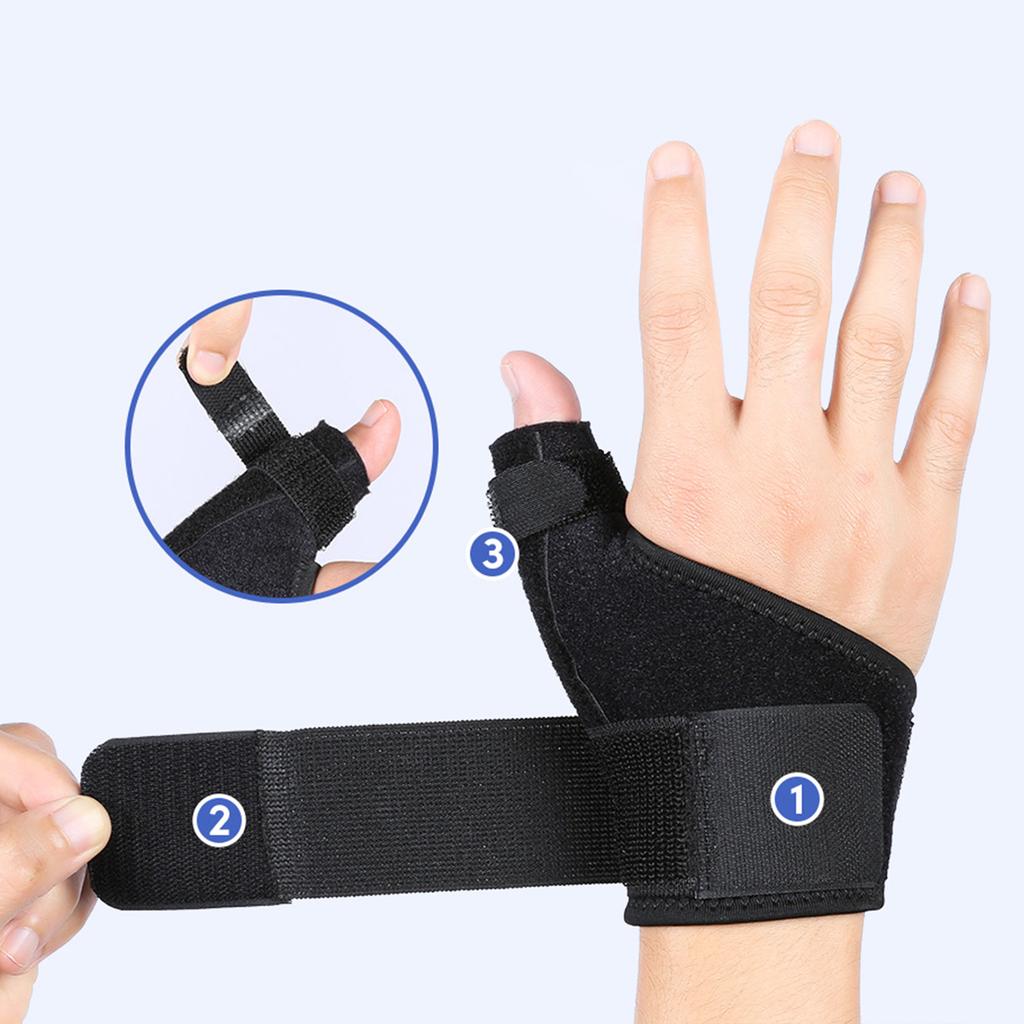 Thumb Brace With Adjustable Wrist Support Thumb Support For Tendonitis, Thumb Splint Thumb Stabilizer Brace Fits For Men Women
