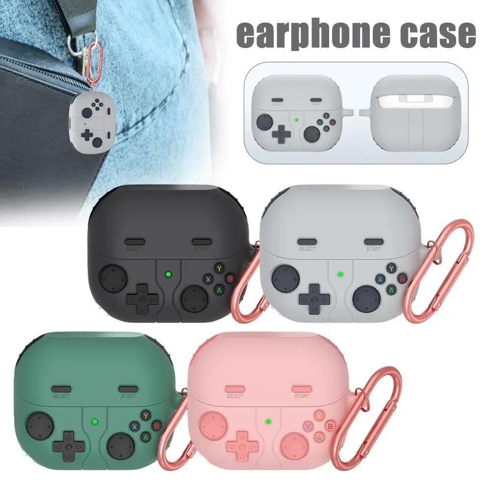 Silicone material is soft Case 3D Cartoon Game Consol Earphone Accessories Cover With Hook For Samsung Galaxy Buds 3/Buds 3Pro