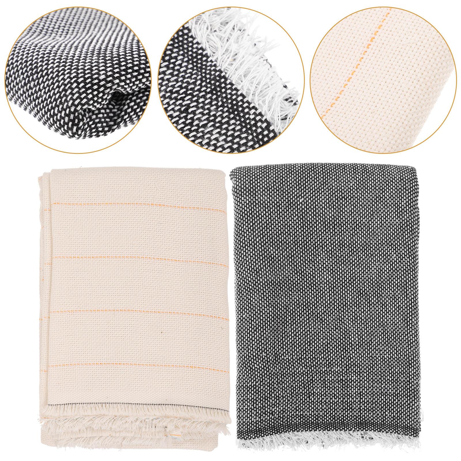 2Pcs Tufting Cloth Non-Slip Carpet Fabric