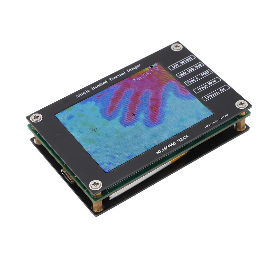 Thermal Imager Infrared Camera Digital Handheld Portable Multifunctional 2.8in LCD Screen