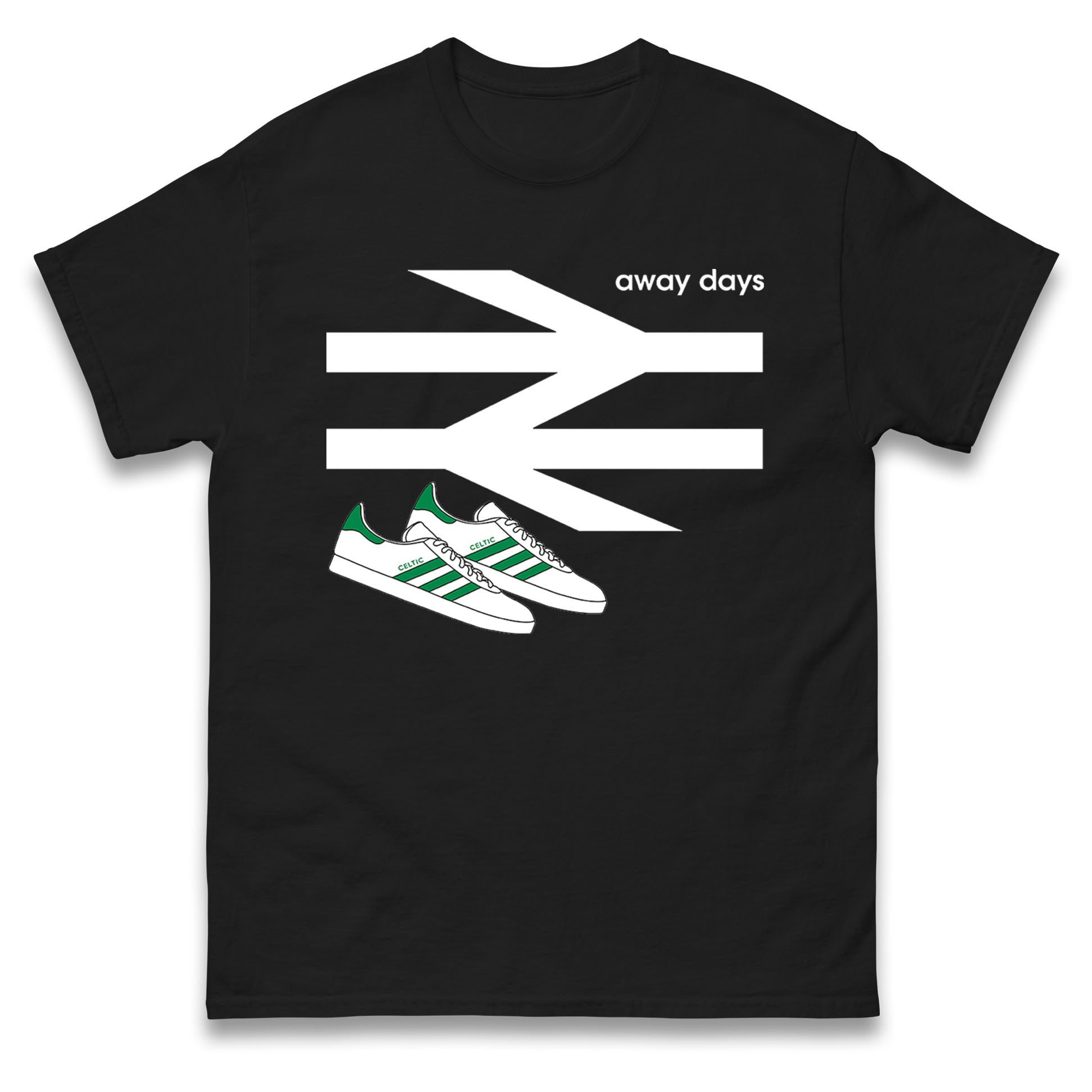 

Away Days Celtic Football Club Supporter Mens Tee Top 4XL
