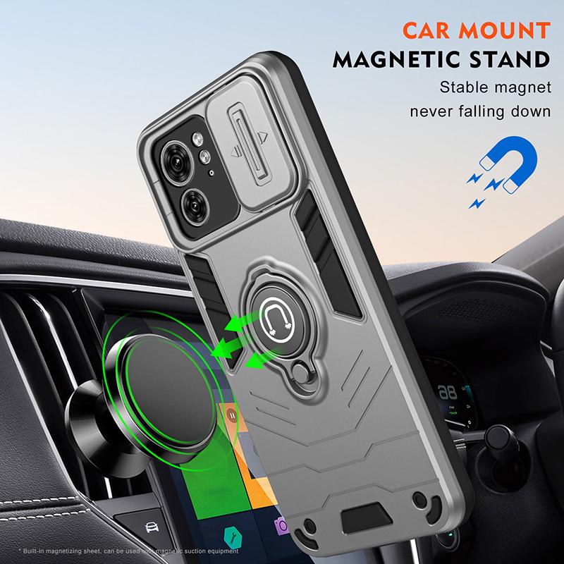 Moto Edge 40 Luxury Armor Magnetic Wireless Charge Phone Case For Motorola Moto Edge 40 Neo Shockproof Camera Protection Cover