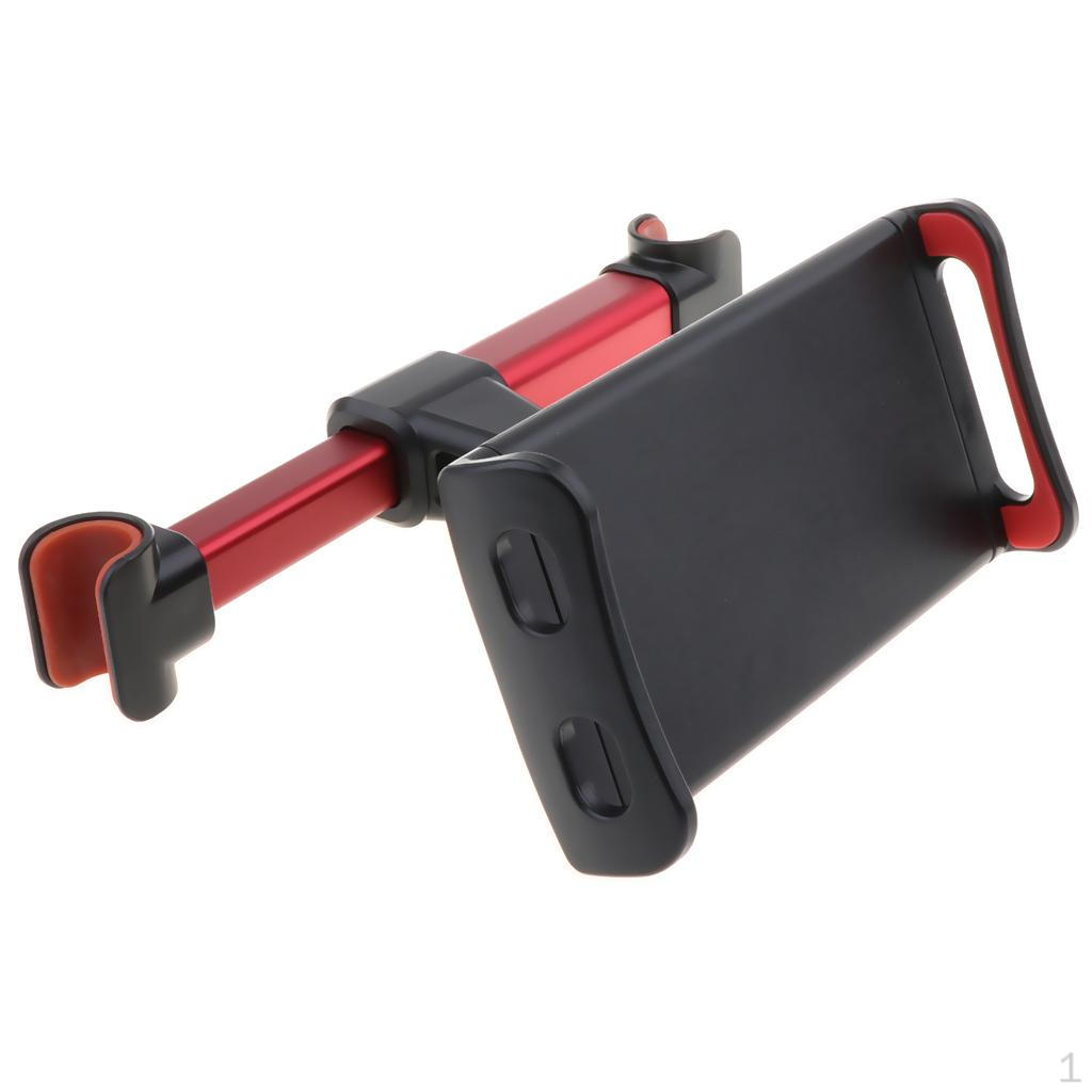 Suporte de Montagem de Encosto de Cabeça Rotativo em Graus para Tablet Ajustável de 4 a 11 Polegadas para Banco Traseiro de Carro