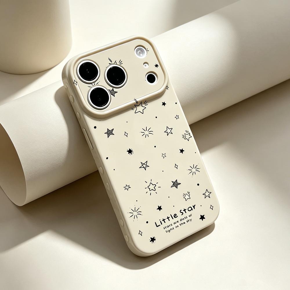 Hand-painted stars are suitable for creative iPhone17/16PRO anti-drop new 15/17 mobile phone case Apple 17max women