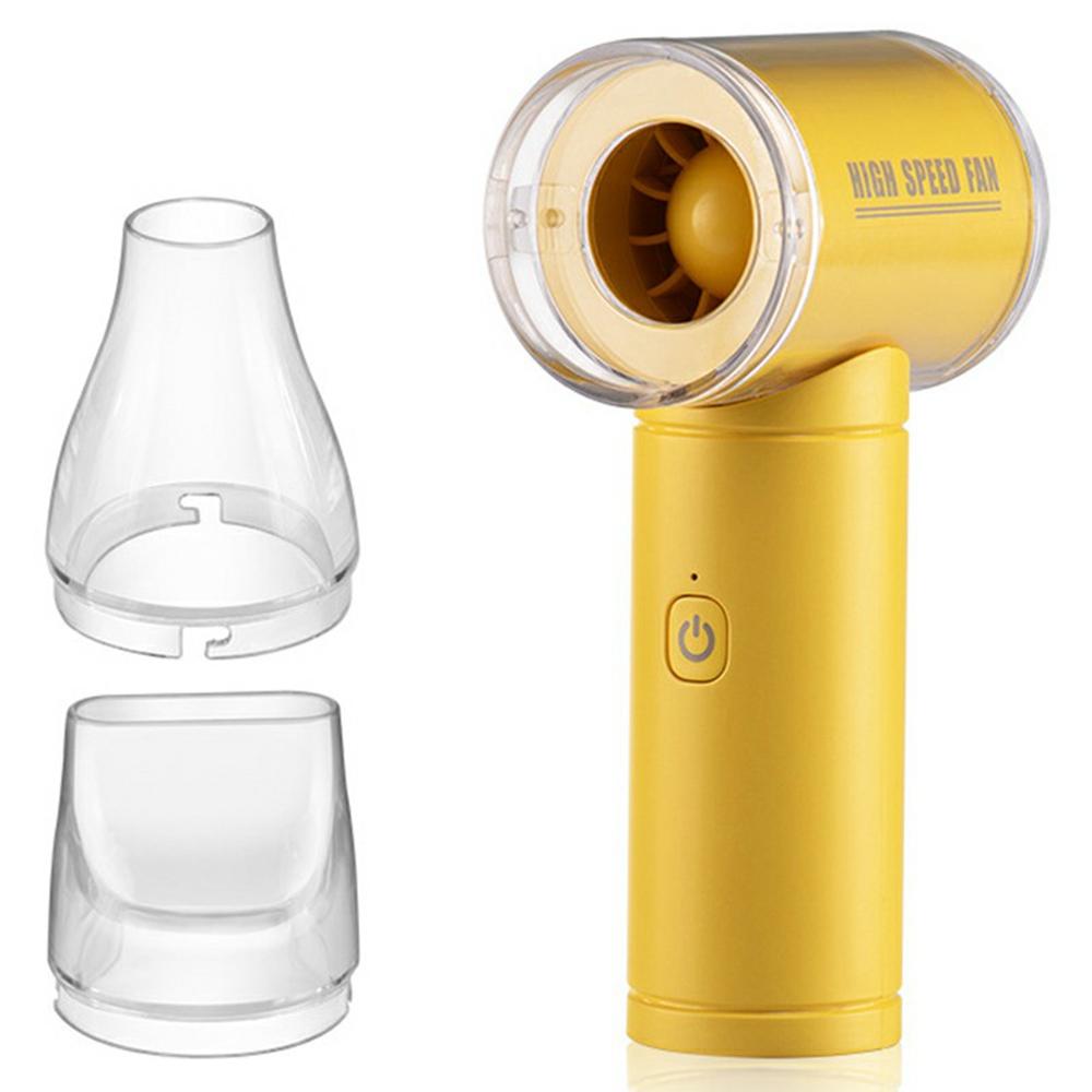 

Portable 5 Speed Fan 20000 RPM Powerful Airflow Home Office Outdoor Mini Cooling Fan Yellow
