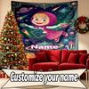 Custom Name Personalized Masha and the Bear Print Tapestry, Wall Art Decor, Bedroom, Dorm, Apartment, LivingRoom, Party Backdrop, Gift for Birthday