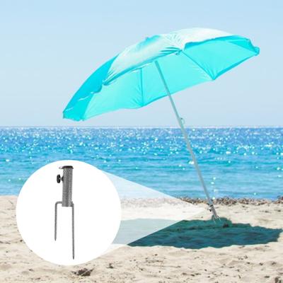 Patio Umbrella Holder Ground Stake Adjustable Heavy Duty Metal Outdoor