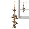 Rustic Witch Bells Christmas Ornament Bohemian Wind Chimes Door Knob Protection Bell Home Holiday Wedding Decorations Xmas Gifts