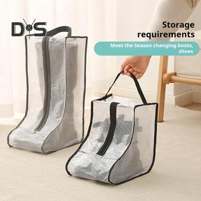 Schuhbeutel mit Griff, Reißverschluss, wasserabweisend, staubdicht, Reisetasche, Aufbewahrungs-Organizer für Hausschuhe, Stiefel, Schuhe