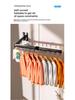Wall-Mounted Foldable Clothes Drying Rack for Balcony and Bathroom