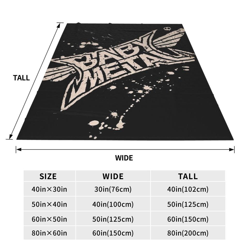 Babymetal Combination Blanket Flannel Sofa Throw Blanket Warm Throw Blankets for Couch Bedding Outdoor Throws Bedspread Quilt