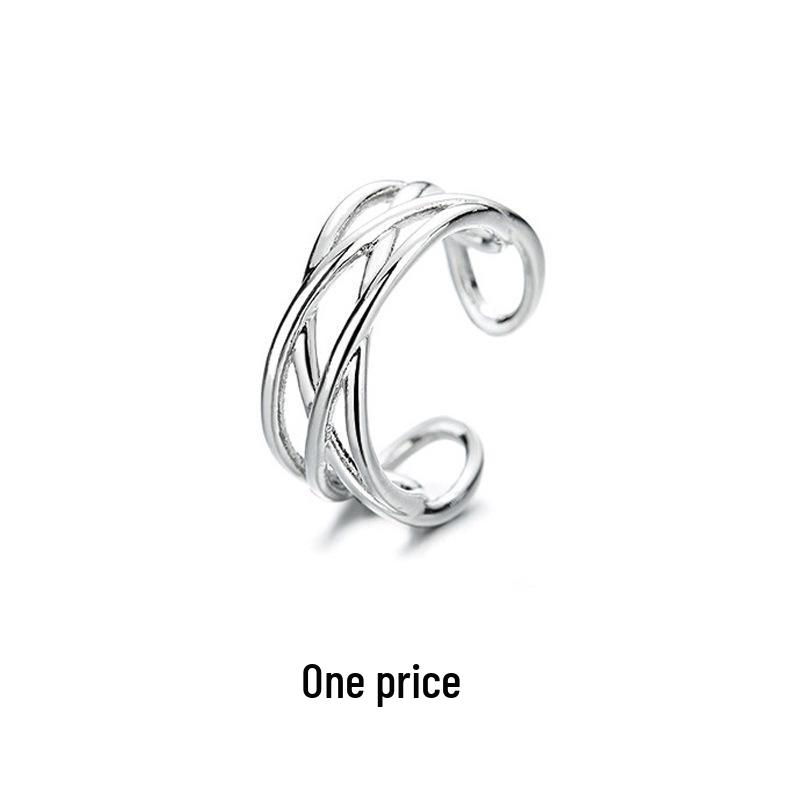 Zirkonia Doppel-Schicht Strass-Kreuz-Kette Ohne-Piercing Stern Ohr-Manschette für Damen