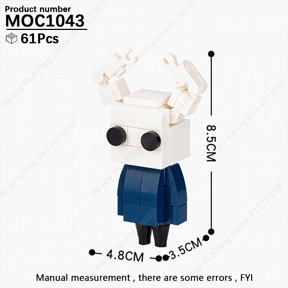 MOOXI Movie Game Scene Spaceship Gun Vehicle Model MOC Brick DIY Assembled Building Blocks Collection Toy Children Birthday Gift