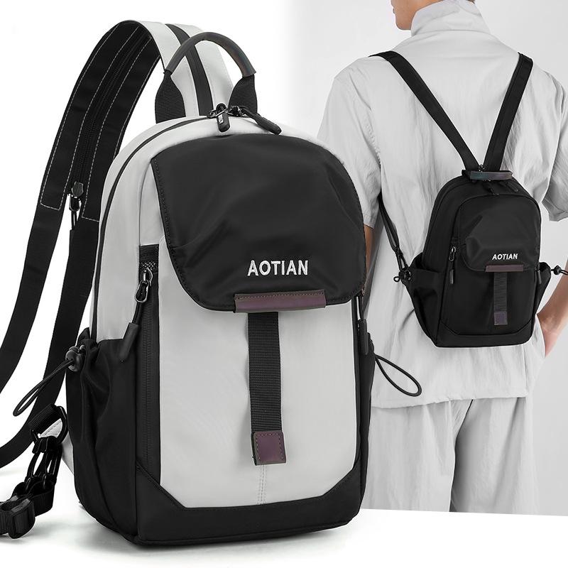 

Новая Мода Мужская Сумка для Отдыха на Открытом Воздухе Многофункциональный Мини-Рюкзак Нагрудная Сумка Сумка через Плечо Большая Вместимость Модная Сумка