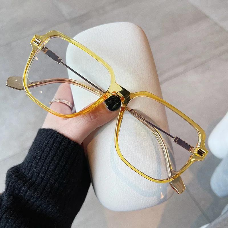 Retro Anti Blue Light Glasses Women Men Office Computer Reading Versatile Square Frame Anti Radiation Video Gaming Eyewear