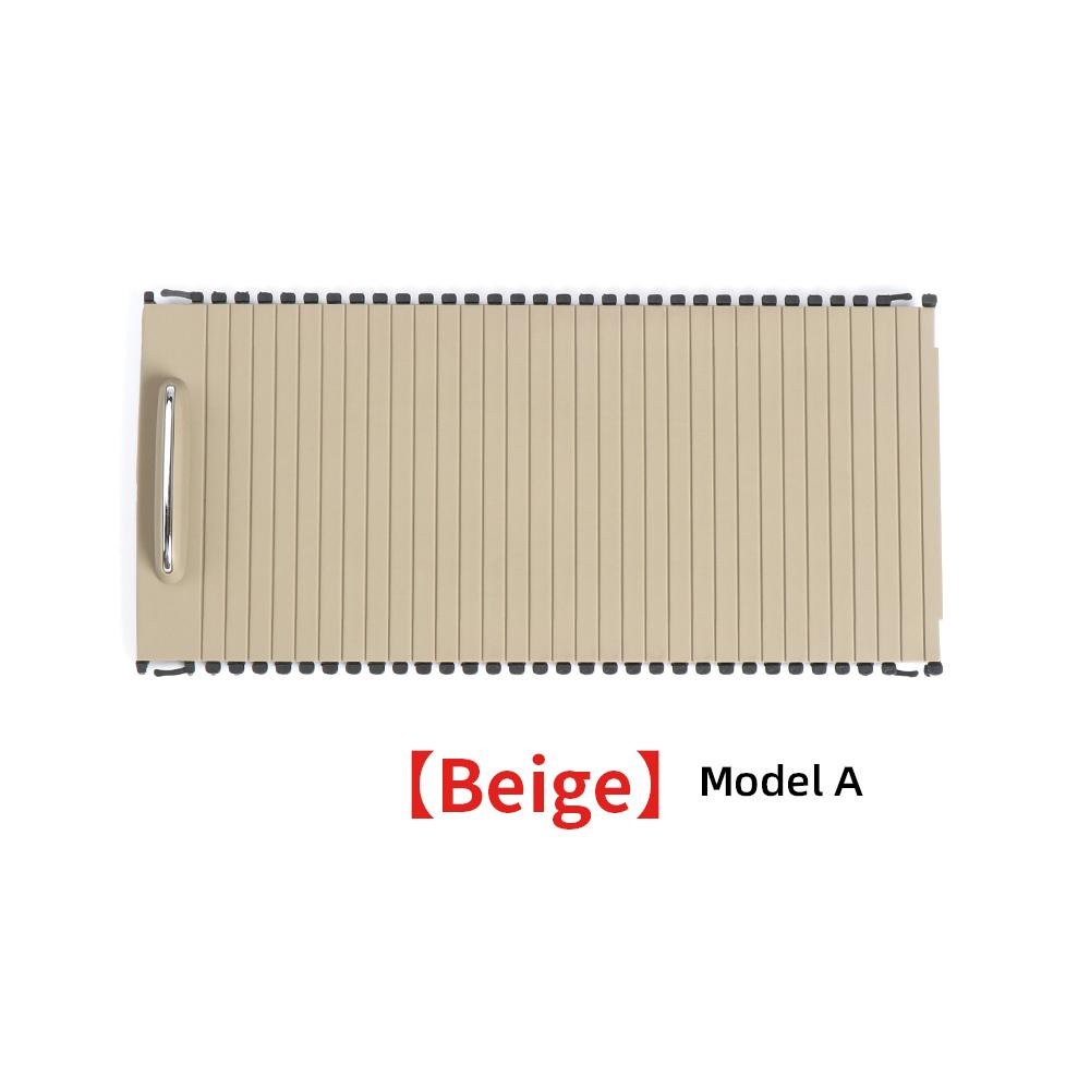 Cubierta de Consola Central Tapa Enrollable para Portavasos Almacenamiento para Mercedes Benz Clase C W204 S204 Accesorios de Interior de Coche