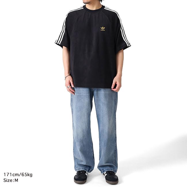 Japan Limited Model Adidas Originals Pile Fabric T-shirt JX8977 JX8978 Short Sleeve Towel Mens