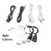 USB 2.0 5V 4pin Diy Usb Male Female Jack Connector Cable Power Extension Cable Black White 30cm 100cm A7