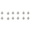 12pcs T25 Titanium Alloy Torx Head Screws Disc Brake Bolts For Bike Bicycle(silver)