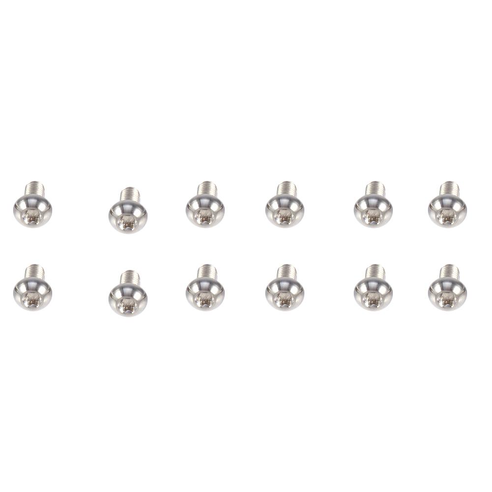 12pcs T25 Titanium Alloy Torx Head Screws Disc Brake Bolts For Bike Bicycle(silver)