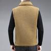 Doppelseitige Jacke Weste für Männer Hohe Qualität Warme Mode Casual Gilet Männliche Jacke Ärmellose Weste Winter Lamm Wolle Mantel