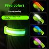 High Visibility LED Safety Armband with Reflective Strips USB C Rechargeable Reflective Wristband for Outdoor Activities