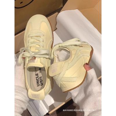 Retro Children 2 New Summer Soft-soled Leisure Sports Student Flat-soled Versatile White Shoes
