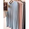 Women's 2023 Soft Wool & Tencel Long-Sleeve Round Neck Solid Color Mask T-Shirt