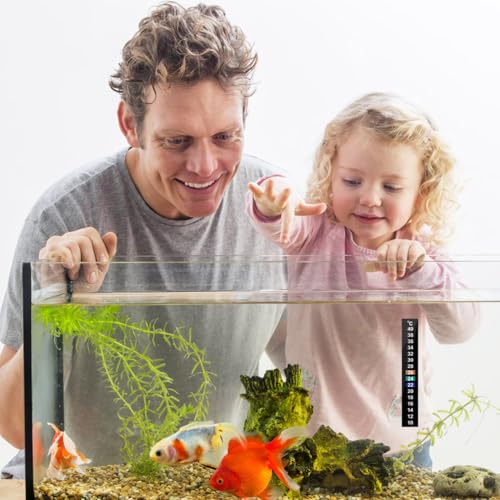 POPETPOP Water Thermometer Stickers, 10-Piece Set, LCD Color-Changing Temperature Measurement Strips for Aquariums, Aquariums, and Magazine Temperatur