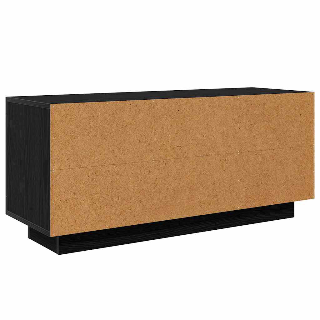 TV Cabinet Black Oak Effect 102 x 35 x 45 cm Engineered Wood